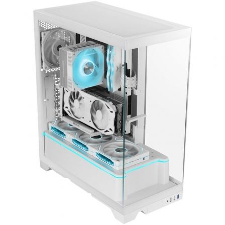 Mars Gaming MC-PRISMA Blanca con Triple Cristal Templado Mars Gaming MC-PRISMA Blanca con Triple Cristal Templado